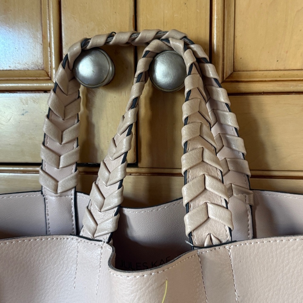 JULES KAE ladies large tote, good condition long adjustable strap short handles - Picture 5 of 16